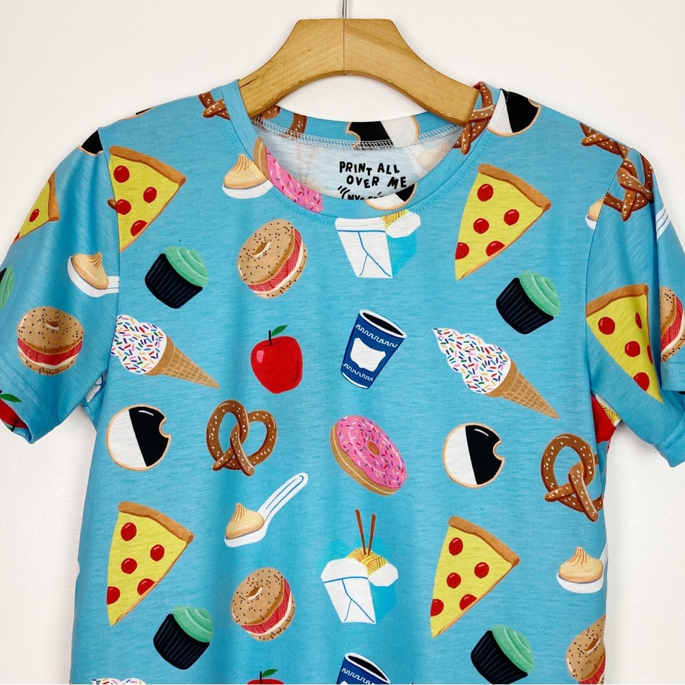 PAOM Print All Over Me NYC Edition Food Theme T-shirt Unisex XS - Picture 5 of 12